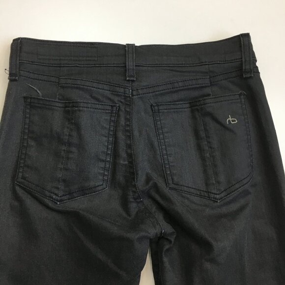 RAG & BONE For Intermix Faux Pockets Shoreditch Wash Zip Ankle Skinny Jeans - Picture 10 of 13